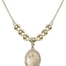 Cross Crystal Necklace | 3/4 inch | 6mm Beads _x0014_  14kt Gold Filled