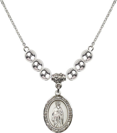 Saint Bartholomew the Apostle Crystal Necklace | 3/4 inch | 6mm Beads | N32-8238