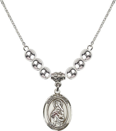 Saint Matilda Crystal Necklace | 3/4 inch | 6mm Beads | N32-8239