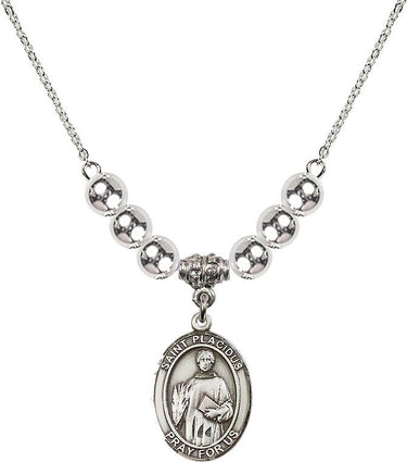 Saint Placidus Crystal Necklace | 3/4 inch | 6mm Beads | N32-8240