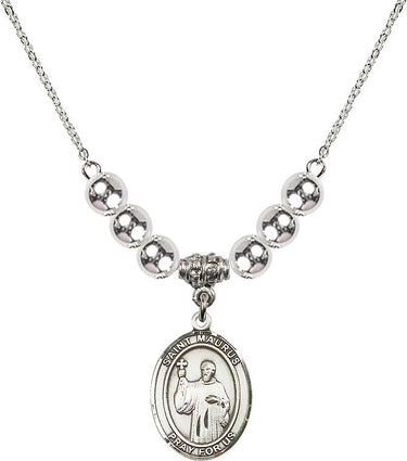 Saint Maurus Crystal Necklace | 3/4 inch | 6mm Beads | N32-8241
