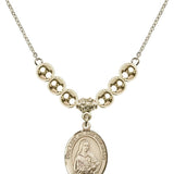 Our Lady of the Railroad Crystal Necklace | 3/4 inch | 6mm Beads _x0014_  14kt Gold Filled