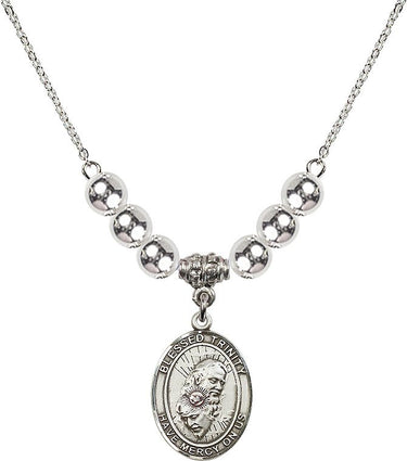 Blessed Trinity Crystal Necklace | 3/4 inch | 6mm Beads | N32-8249
