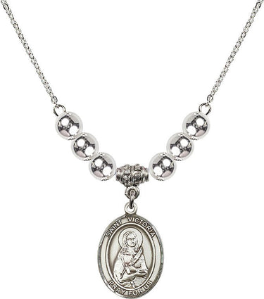Saint Victoria Crystal Necklace | 3/4 inch | 6mm Beads | N32-8253