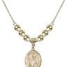 Saint Austin Crystal Necklace | 3/4 inch | 6mm Beads _x0014_  14kt Gold Filled