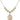Saint Christian Demosthenes Crystal Necklace | 3/4 inch | 6mm Beads _x0014_  14kt Gold Filled