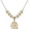 Saint Tarcisius Crystal Necklace | 3/4 inch | 6mm Beads _x0014_  14kt Gold Filled