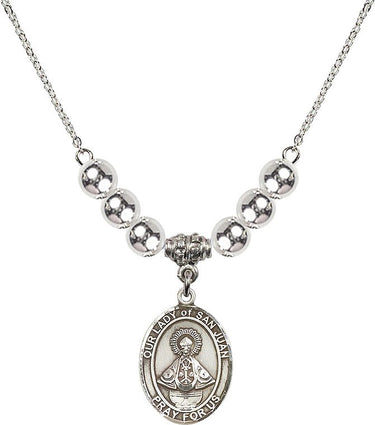 Collar de Cristal Nuestra Señora de San Juan | 1,9 cm | Cuentas de 6 mm | N32-8263