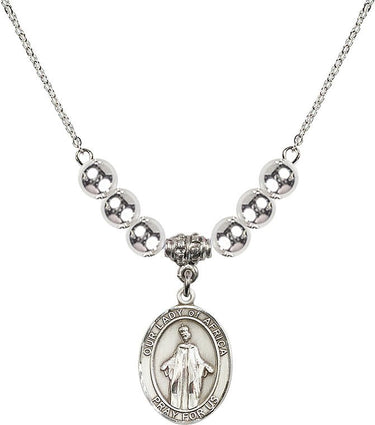 Collar de Cristal Nuestra Señora de África | 1.9 cm | Cuentas de 6 mm | N32-8269
