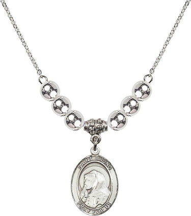 Saint Bruno Crystal Necklace | 3/4 inch | 6mm Beads | N32-8270
