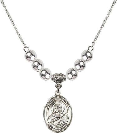 Saint Perpetua Crystal Necklace | 3/4 inch | 6mm Beads | N32-8272