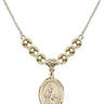 Saint Remigius of Reims Crystal Necklace | 3/4 inch | 6mm Beads _x0014_  14kt Gold Filled