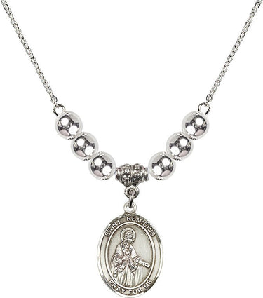 Saint Remigius of Reims Crystal Necklace | 3/4 inch | 6mm Beads