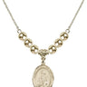 Saint Basil the Great Crystal Necklace | 3/4 inch | 6mm Beads _x0014_  14kt Gold Filled