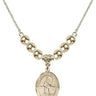Saint Isidore the Farmer Crystal Necklace | 3/4 inch | 6mm Beads _x0014_  14kt Gold Filled