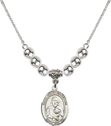 Saint James the Lesser Crystal Necklace | 3/4 inch | 6mm Beads | N32-8277