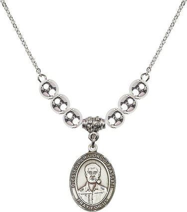 Blessed Pier Giorgio Frassati Crystal Necklace | 3/4 inch | 6mm Beads | N32-8278