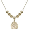 Blessed Caroline Gerhardinger Crystal Necklace | 3/4 inch | 6mm Beads _x0014_  14kt Gold Filled