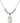 Saint Angela Merici Crystal Necklace | 3/4 inch | 6mm Beads _x0014_  Sterling Silver