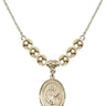 Our Lady of Mercy Crystal Necklace | 3/4 inch | 6mm Beads _x0014_  14kt Gold Filled