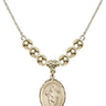 Saint Aedan of Ferns Crystal Necklace | 3/4 inch | 6mm Beads _x0014_  14kt Gold Filled