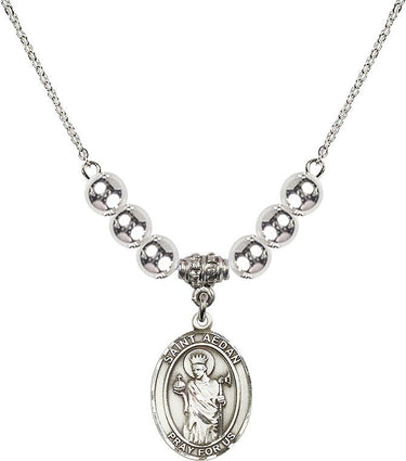 Saint Aedan of Ferns Crystal Necklace | 3/4 inch | 6mm Beads | N32-8293