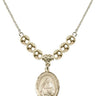 Saint Marie Magdalen Postel Crystal Necklace | 3/4 inch | 6mm Beads _x0014_  14kt Gold Filled