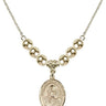 Saint Lidwina of Schiedam Crystal Necklace | 3/4 inch | 6mm Beads _x0014_  14kt Gold Filled