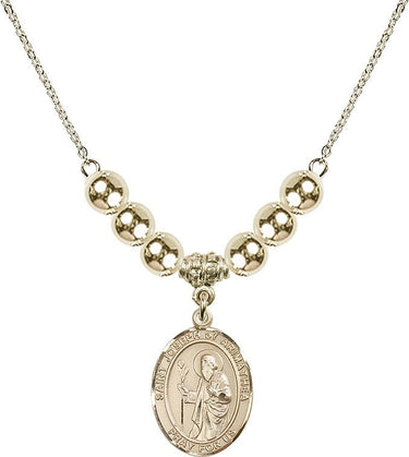 Saint Joseph of Arimathea Crystal Necklace | 3/4 inch | 6mm Beads | N32-8300