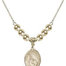 Saint Margaret of Cortona Crystal Necklace | 3/4 inch | 6mm Beads _x0014_  14kt Gold Filled