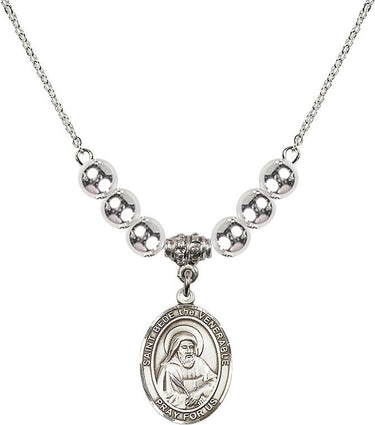 Collar de cristal de San Beda el Venerable | 1,9 cm | Cuentas de 6 mm