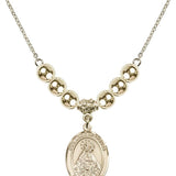 Our Lady of Olives Crystal Necklace | 3/4 inch | 6mm Beads _x0014_  14kt Gold Filled
