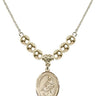 Saint Thomas of Villanova Crystal Necklace | 3/4 inch | 6mm Beads _x0014_  14kt Gold Filled