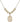 Saint Pius X Crystal Necklace | 3/4 inch | 6mm Beads _x0014_  14kt Gold Filled