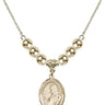 Saint Finnian of Clonard Crystal Necklace | 3/4 inch | 6mm Beads _x0014_  14kt Gold Filled