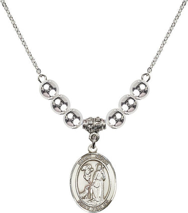 Collar de cristal de San Roque | 1.9 cm | Cuentas de 6 mm