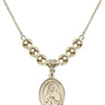 Saint Olivia Crystal Necklace | 3/4 inch | 6mm Beads _x0014_  14kt Gold Filled