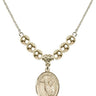 Cross Crystal Necklace | 3/4 inch | 6mm Beads _x0014_  14kt Gold Filled