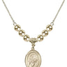 Saint Gianna Beretta Molla Crystal Necklace | 3/4 inch | 6mm Beads _x0014_  14kt Gold Filled