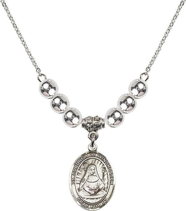 Collar de cristal de Santa Edburga de Winchester | 1,9 cm | Cuentas de 6 mm