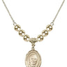 Saint Hannibal Crystal Necklace | 3/4 inch | 6mm Beads _x0014_  14kt Gold Filled