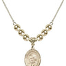 Saint Arnold Janssen Crystal Necklace | 3/4 inch | 6mm Beads _x0014_  14kt Gold Filled