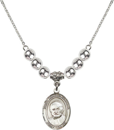 Collar de cristal de San Arnold Janssen | 1,9 cm | Cuentas de 6 mm