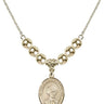 Saint Louis Marie de Montfort Crystal Necklace | 3/4 inch | 6mm Beads _x0014_  14kt Gold Filled