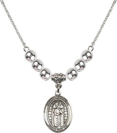 Collar de cristal de San Matías Apóstol | 1,9 cm | Cuentas de 6 mm