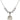 Saint Felicity Crystal Necklace | 3/4 inch | 6mm Beads _x0014_  Sterling Silver