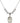 Saint Felicity Crystal Necklace | 3/4 inch | 6mm Beads _x0014_  Sterling Silver
