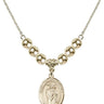 Saint Thomas A Becket Crystal Necklace | 3/4 inch | 6mm Beads _x0014_  14kt Gold Filled