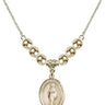 Virgin of the Globe Crystal Necklace | 3/4 inch | 6mm Beads _x0014_  14kt Gold Filled