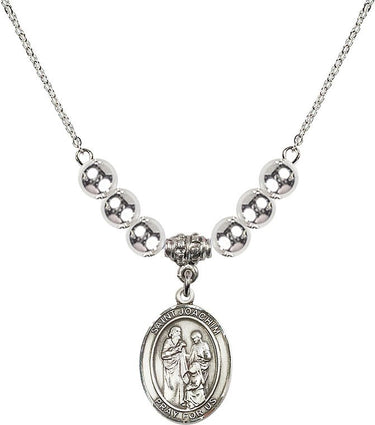 Saint Joachim Crystal Necklace | 3/4 inch | 6mm Beads | N32-8348